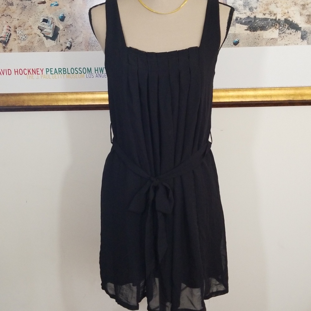 Black Cocktail Dress, square neckline Nwt!